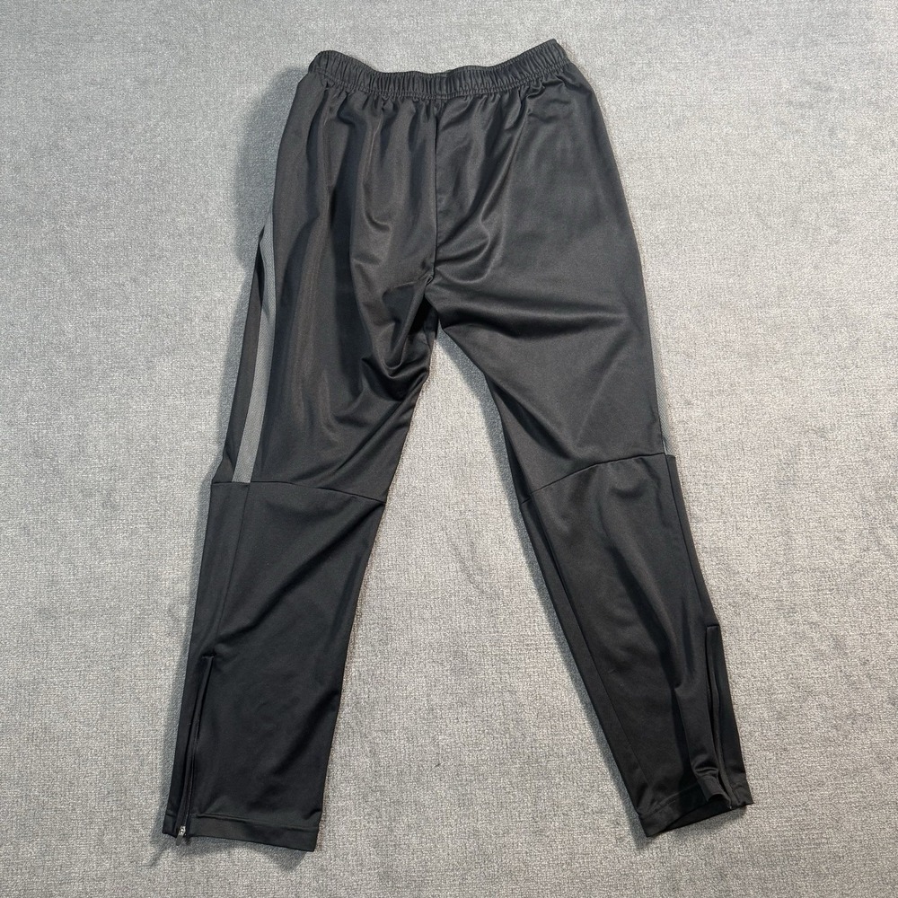 Nike Jogger Sweatpants Men's Large Drawstring Pockets Logo Black Distressed - Picture 2 of 15